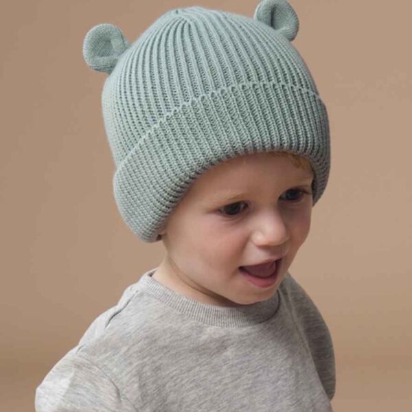 Beechfield Organic Baby Bear Beanie Thumbnail