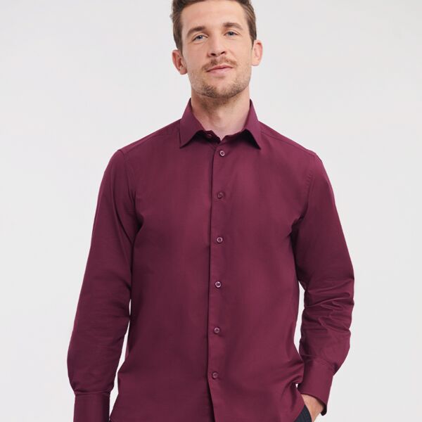 Russell Collection Long Sleeve Easy Care Fitted Shirt Thumbnail