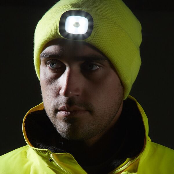 Beanie LED headlight USB rechargeable (B029) Thumbnail