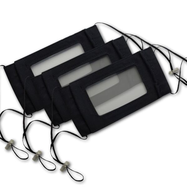 3 PACK - Lip Reading Smile mask- August Production Sold Out - Delivery September 20th Thumbnail